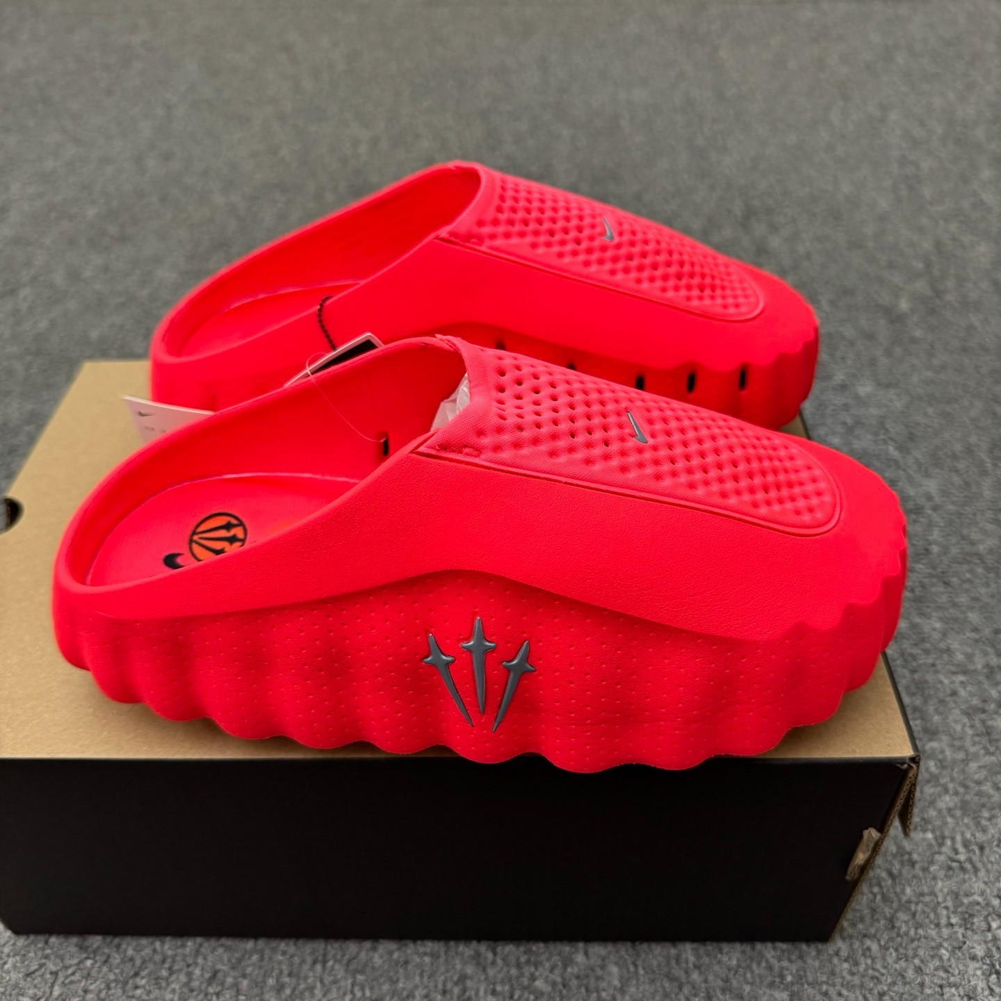 Nike x Travis Scott Mind 001 Bright Red Slip-On Clog Slippers