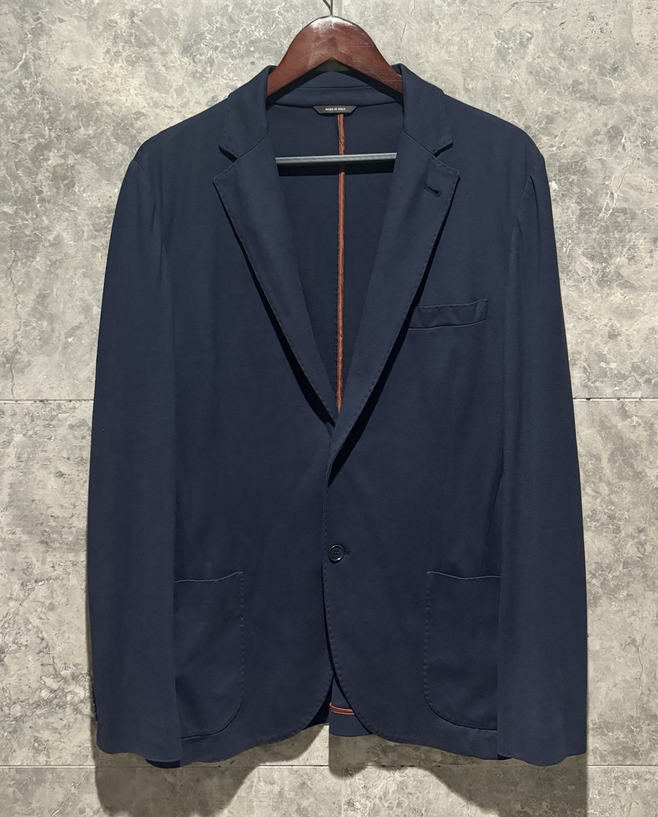 LORO PIANA ‘Sweater Jacket’ Lightweight Knit Cotton Jersey Piquè 52 IT $3250+