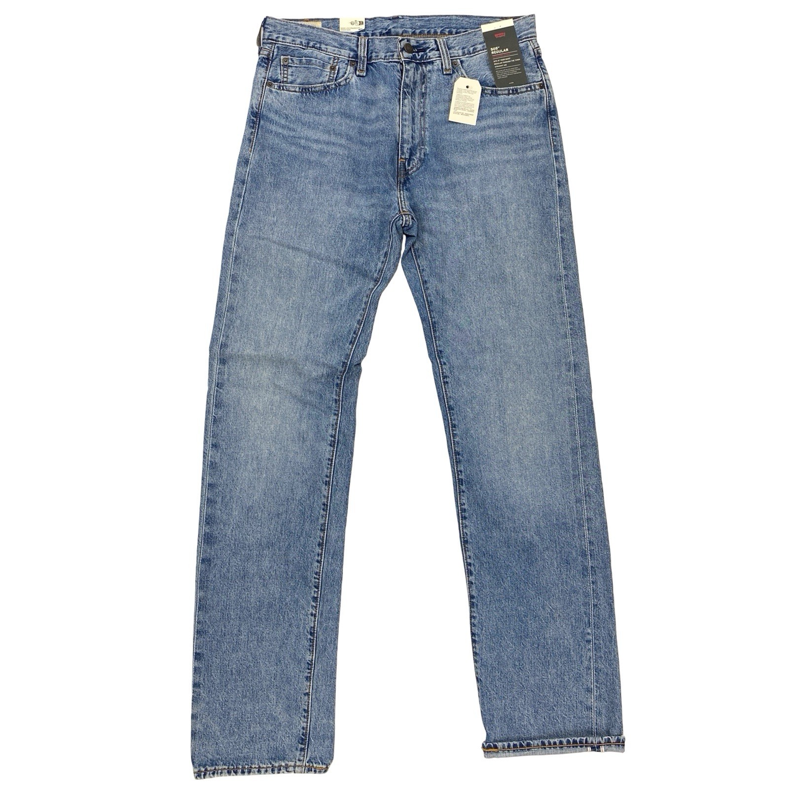 Levi’s Premium Men’s 505 Regular Fit Selvedge Denim Jeans Size 33 x 34