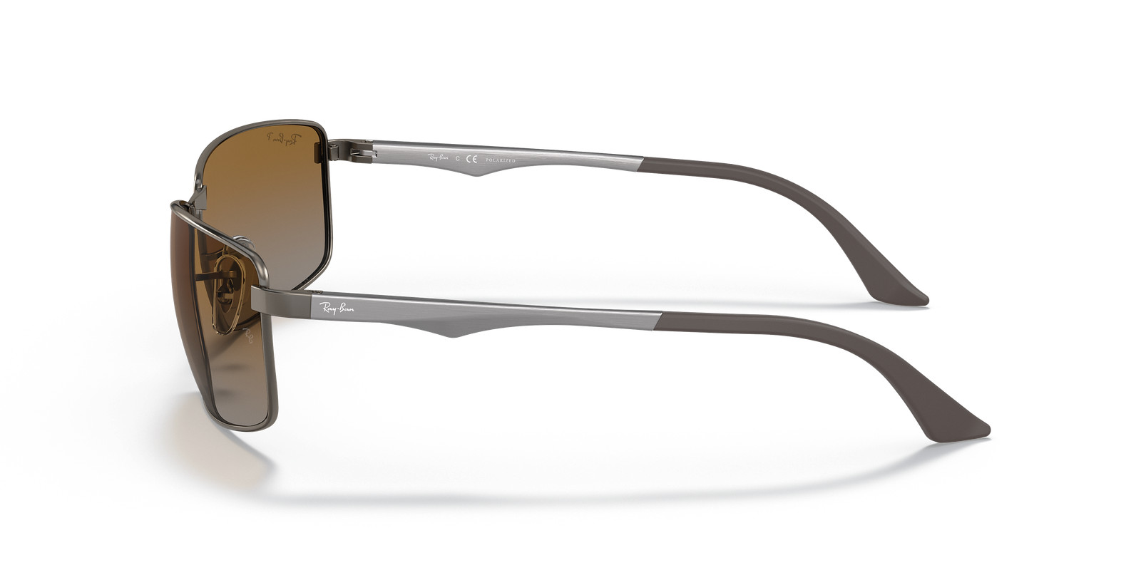 Ray-Ban Matte Gunmetal/Brown Polarized 61 mm Sunglasses RB3498 029/T5 61-17