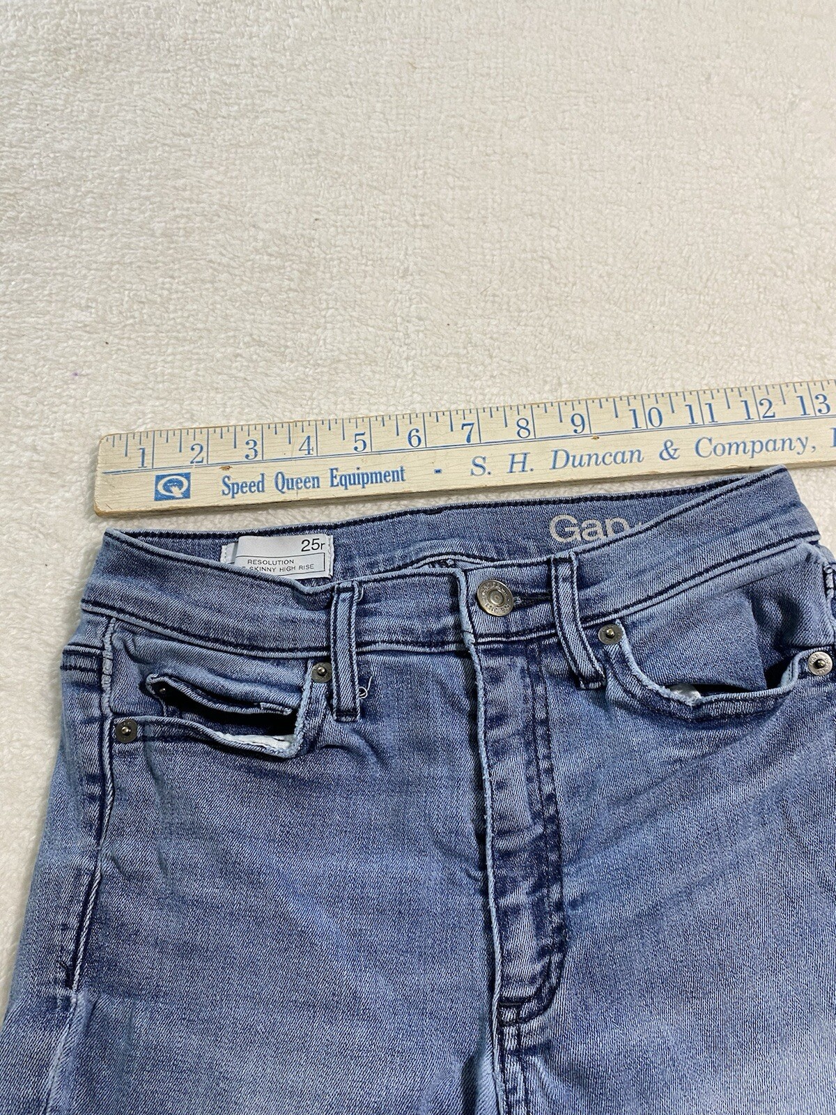 Gap Resolution True Skinny High Rise Jeans Blue 25r 0