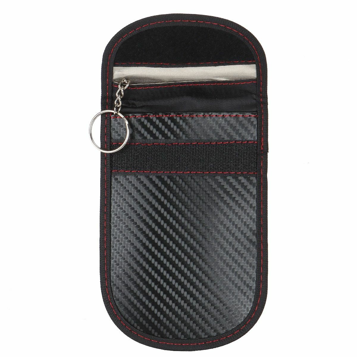 2 Pack Faraday Bag for Key Fob Cage Protector Car RFID Signal Blocking Bag Black