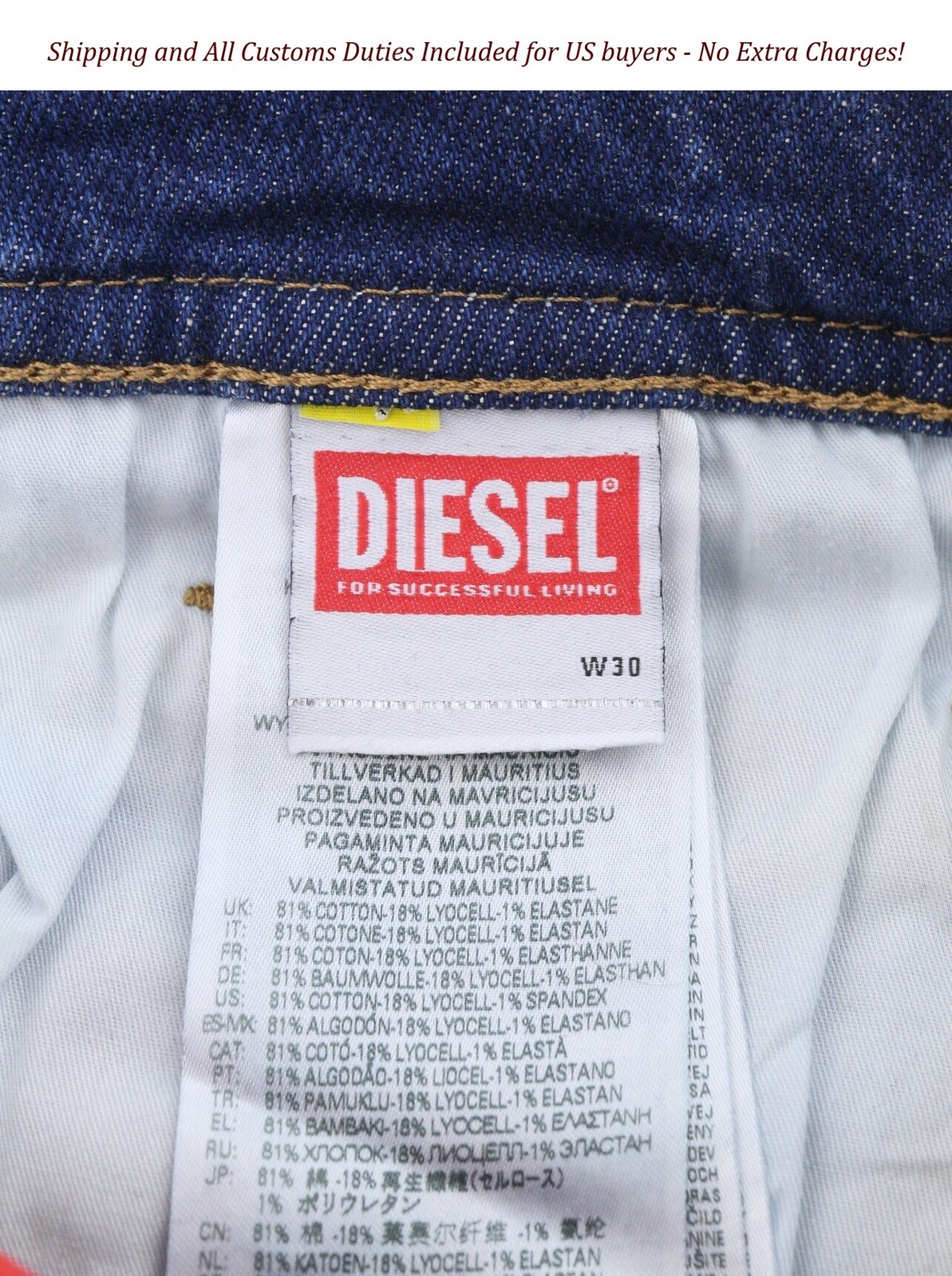 DIESEL 1979 Sleenker 0ENAH Men Jeans W30/L32 Blue Faded Whiskers Skinny Fit –