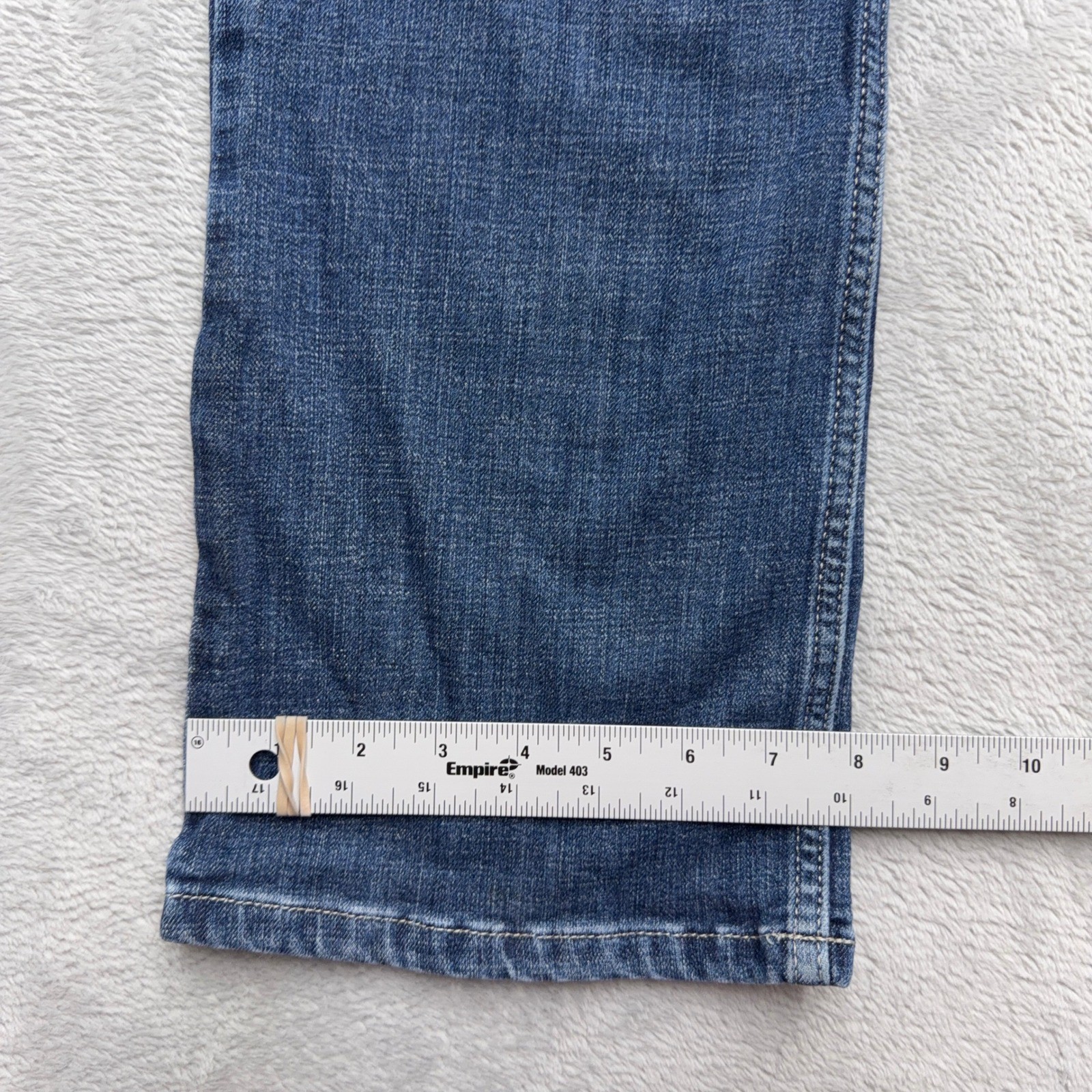 Wrangler Jeans Womens 7×34 Blue Boot Cut Mid Rise Stretch Denim