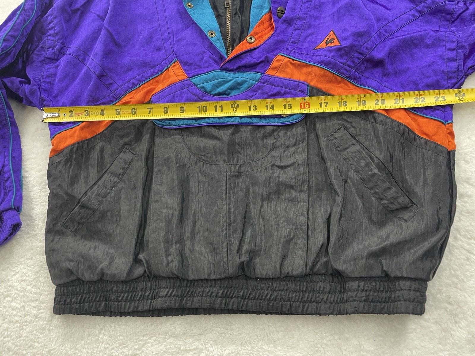 Vintage Le Coq Sportif Colorblock Windbreaker Jacket Mens M Purple 90s RN73349