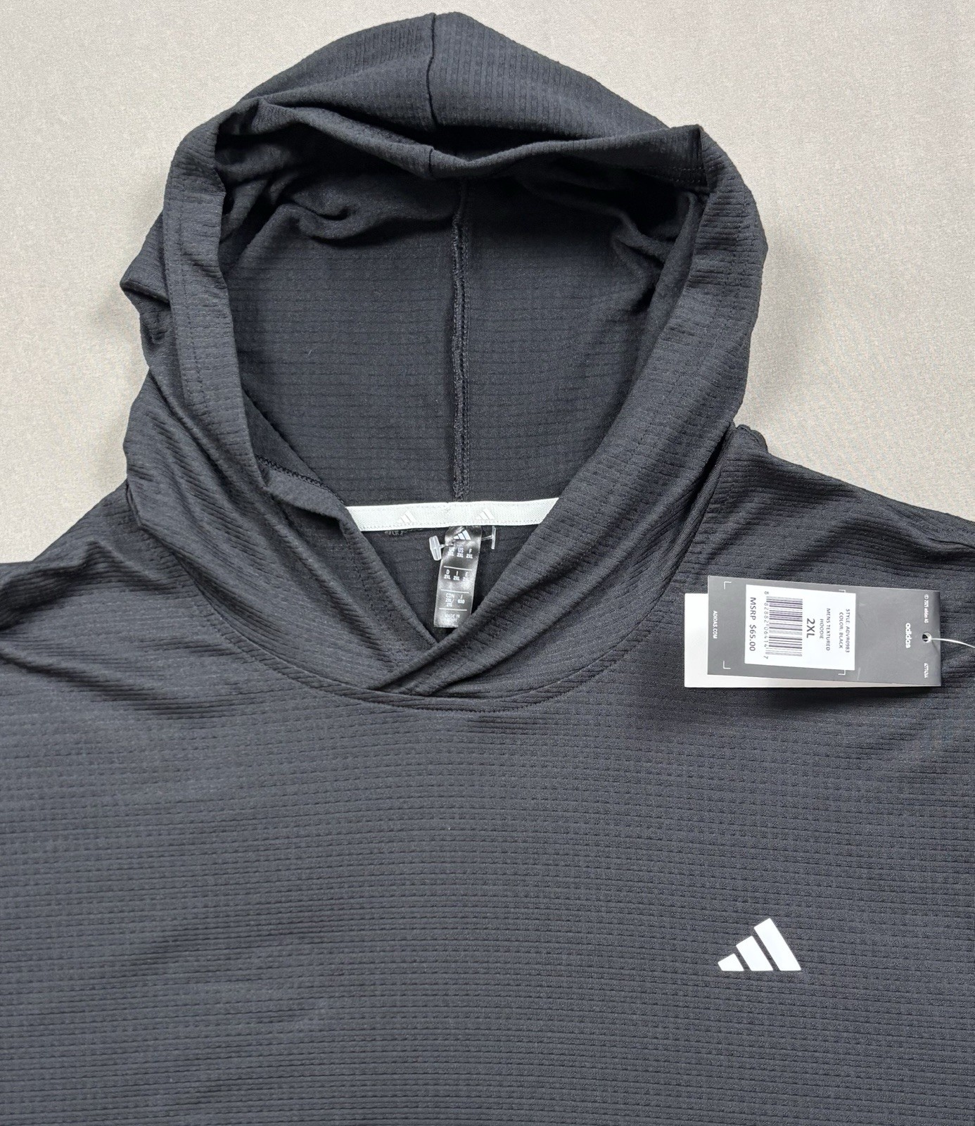 NWT Adidas Golf Textured Long Sleeve Hoodie ADVR0983 Sage/Black Men’s M-XL-XXL