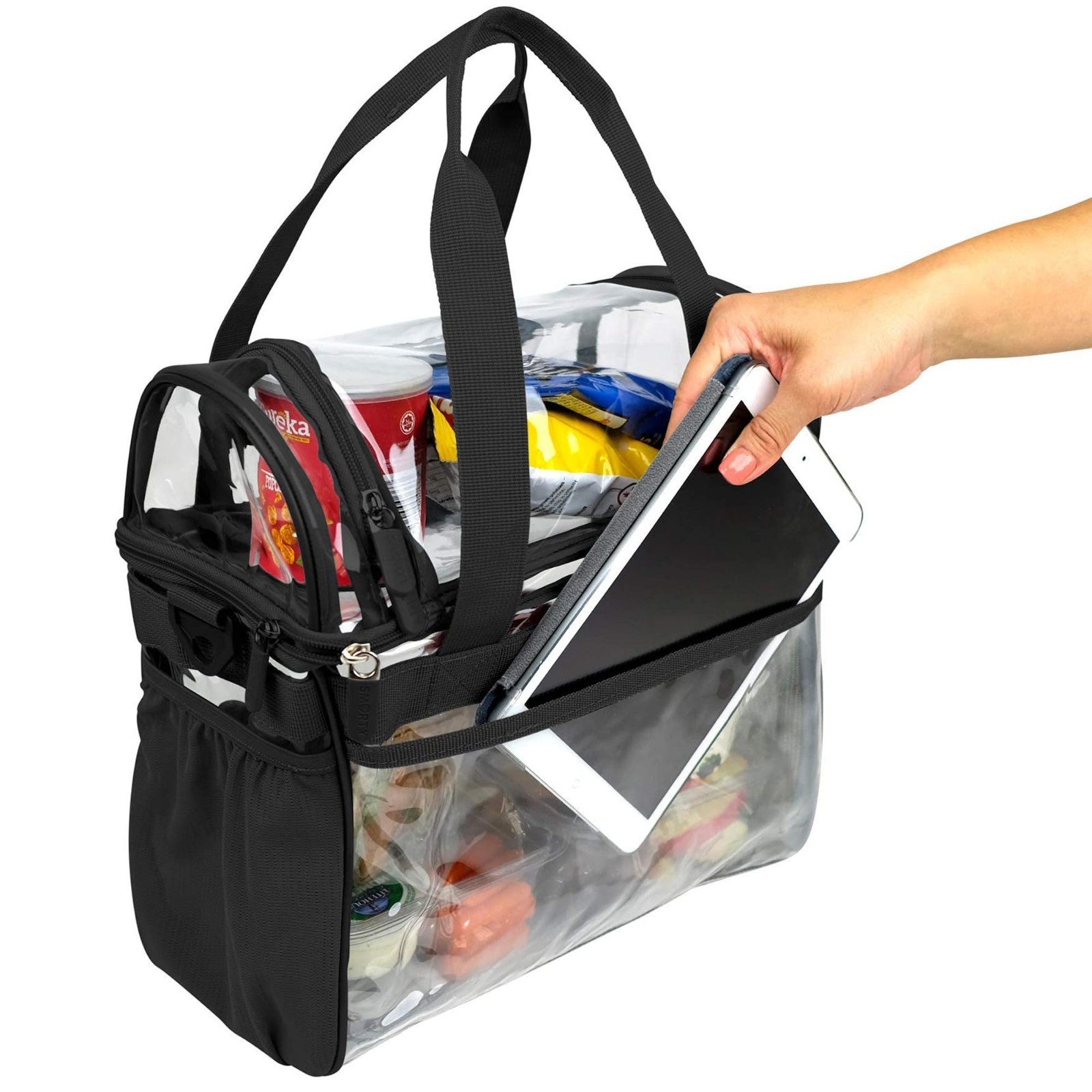 Heavy Duty Clear Backpack, Durable Transparent See-Through Bag for Travel & Even