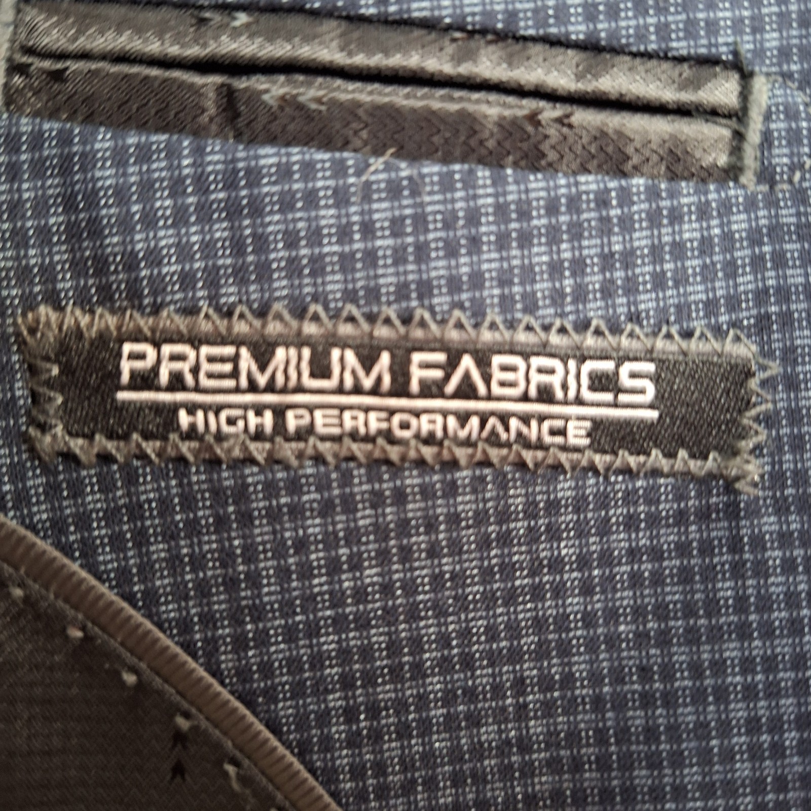 Lineage Suit 2 Piece Mens 44L 38X30 Blue Gray Plaid Double Vented
