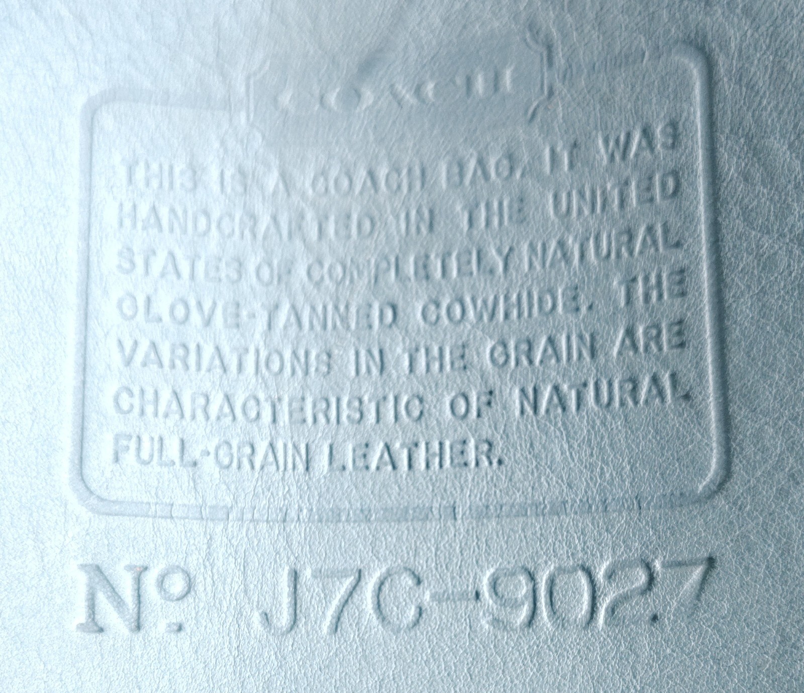 Coach RARE MINI 9027 Sky Blue Leather Ergo Shoulder Bag