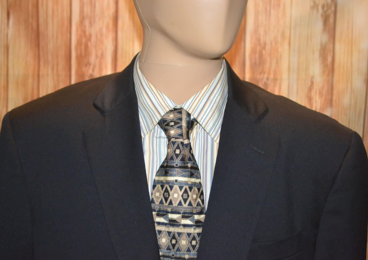 Brooks Brothers Men Madison 181 Estrato Black Wool Sports Coat Sz 46R
