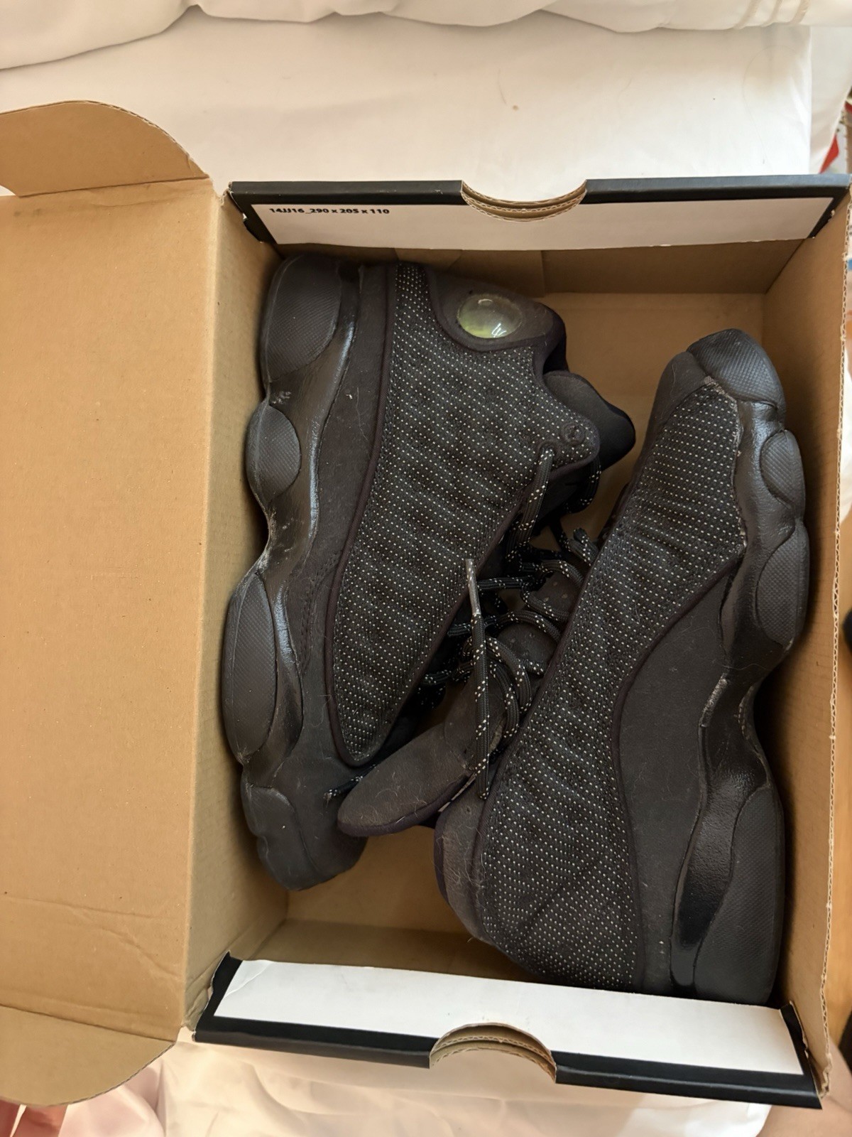 Jordan Air Jordan 13 Retro BG Black Unisex Kids Sneakers Size 5.5 884129-011