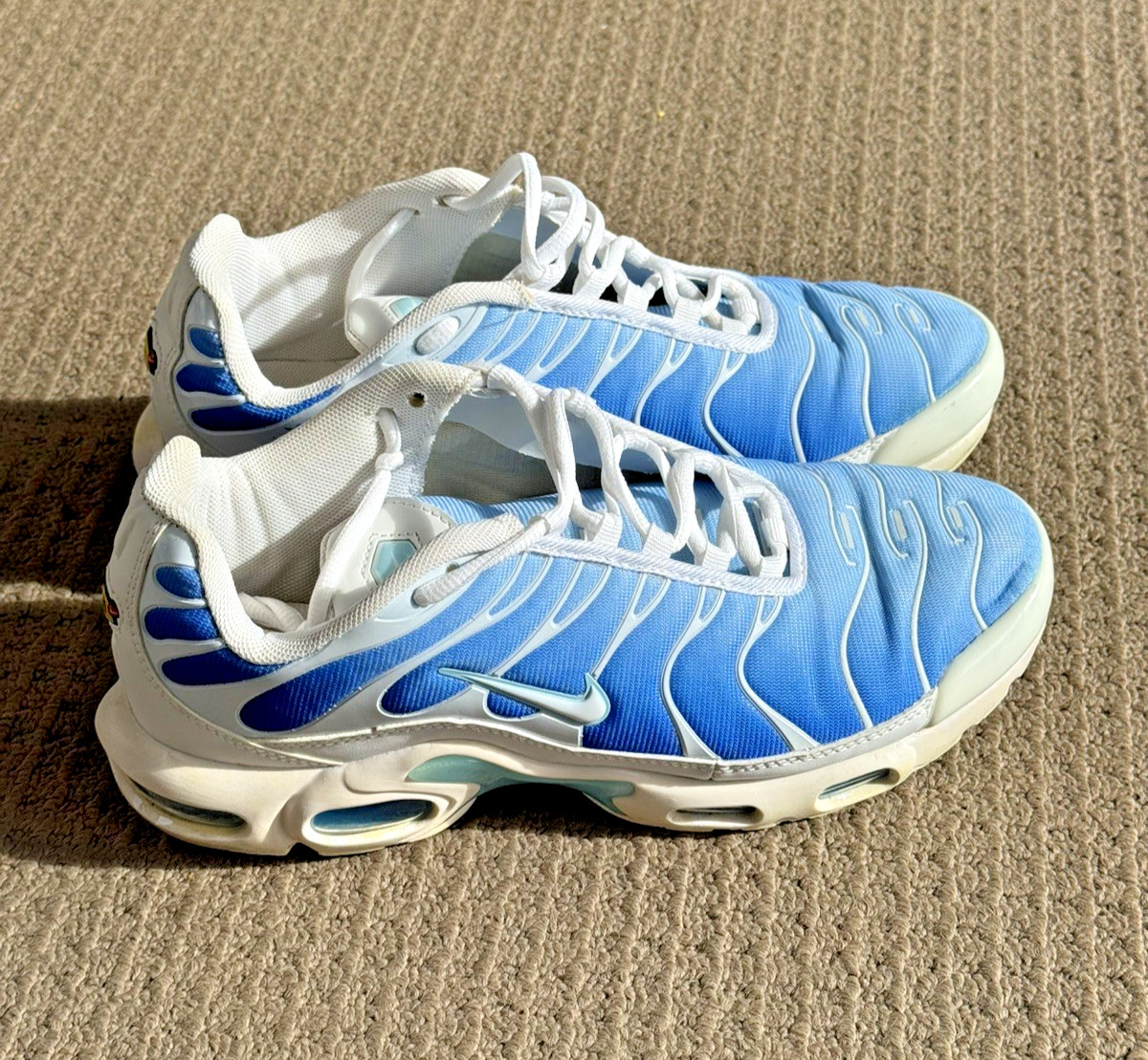 Nike Air Max Plus TN Battle Blue Sky Blue Mens Size 9.5 UK8.5 (852630-411)