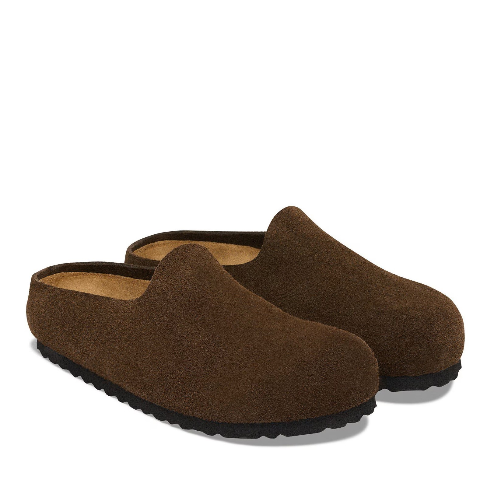 BIRKENSTOCK AMSTERDAM WRAPPED CARAFE MEDIUM/NARROW WIDTH SUEDE CLOGS CLOSED SLIP
