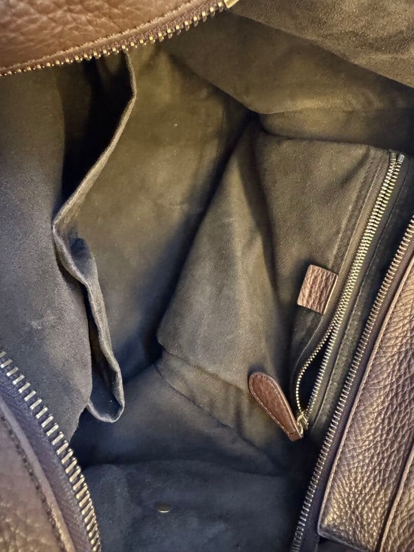 CELINE Luggage Mini Drummed Calfskin Leather Vintage Tote Authentic From Japan