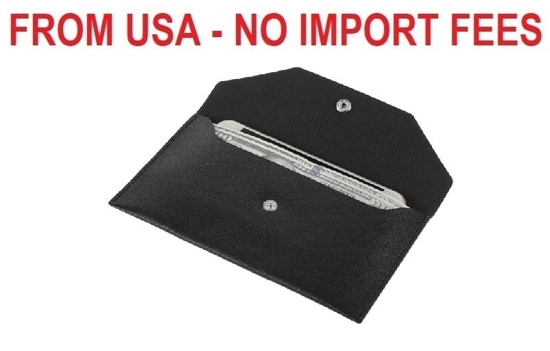 Piriuuo PU Leather Cash Envelope Wallet – Reusable Money Wallet & Pouch for Trav