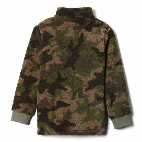 Columbia Boy’s Rugged Ridge Sherpa Full-Zip Jacket Cypress Camo, Youth S, XL