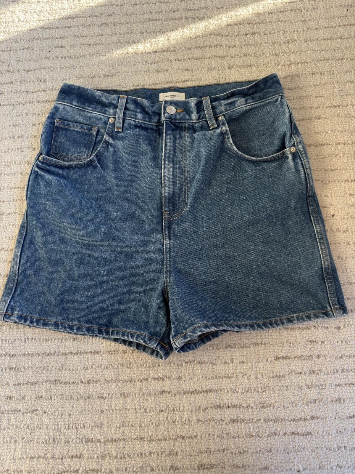James Street Co. JS Relaxed Denim Dad Short – Mid Wash | Size 28