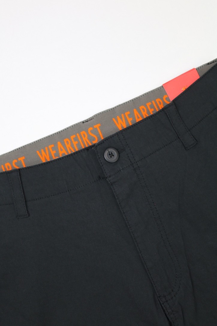 Wearfirst Mens Cargo Short Black Sz M 9in Inseam Stretch Soft Touch Comfort
