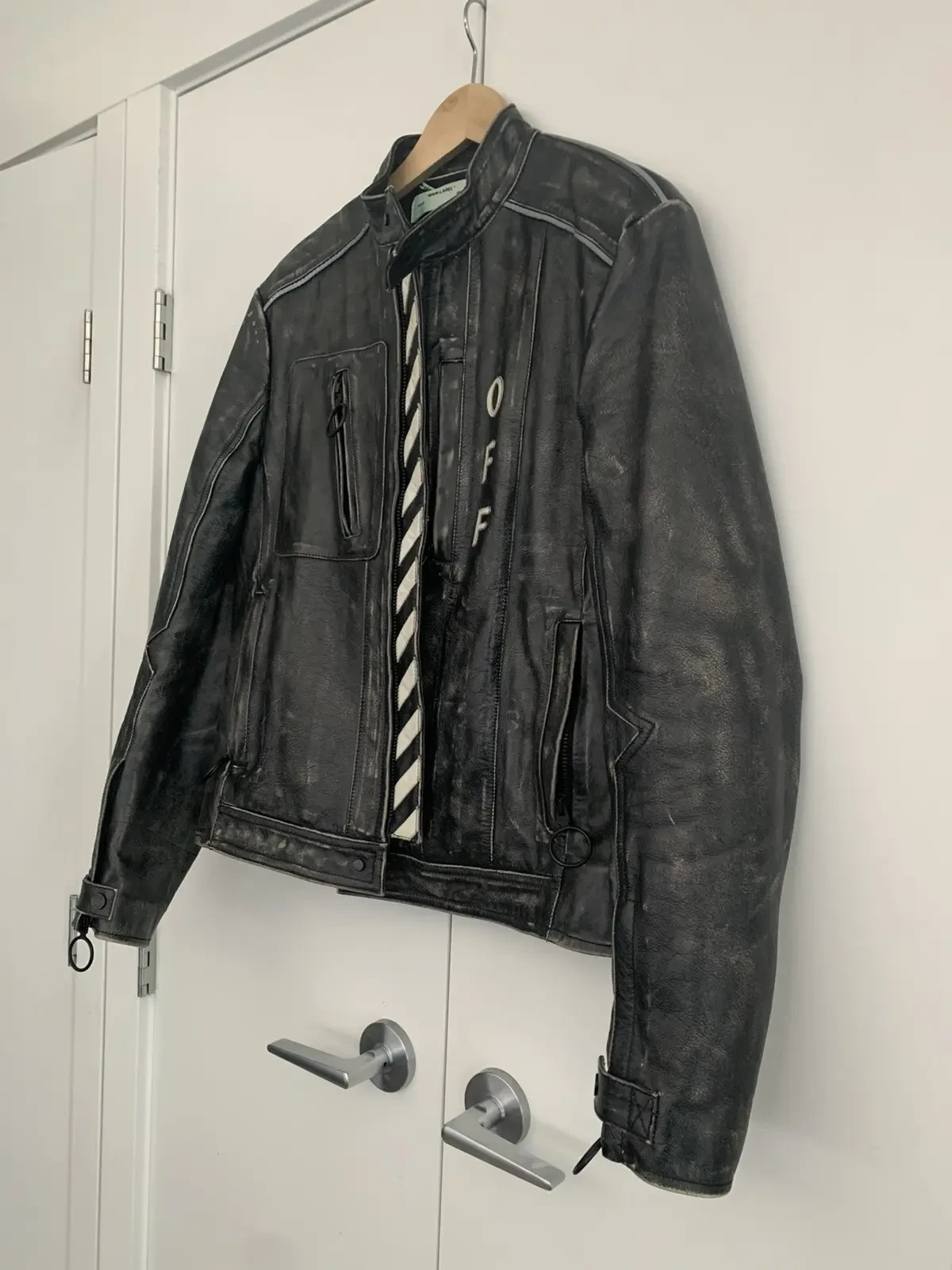 Ultra Rare Off-White Virgil Abloh Leather Jacket — 2013 Founding Era