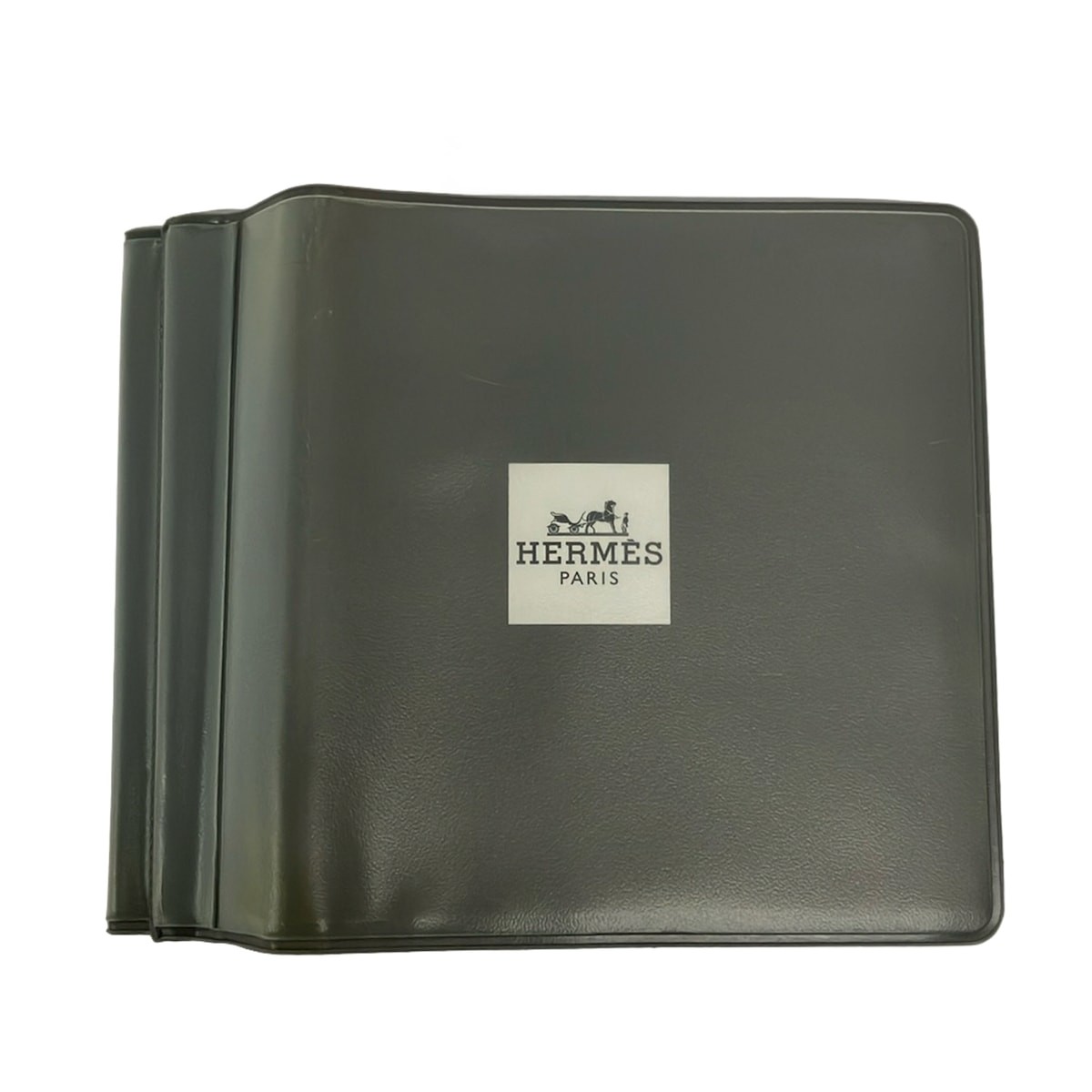 HERMES saxe blue Taurillon Clemence Square G Accessory Case