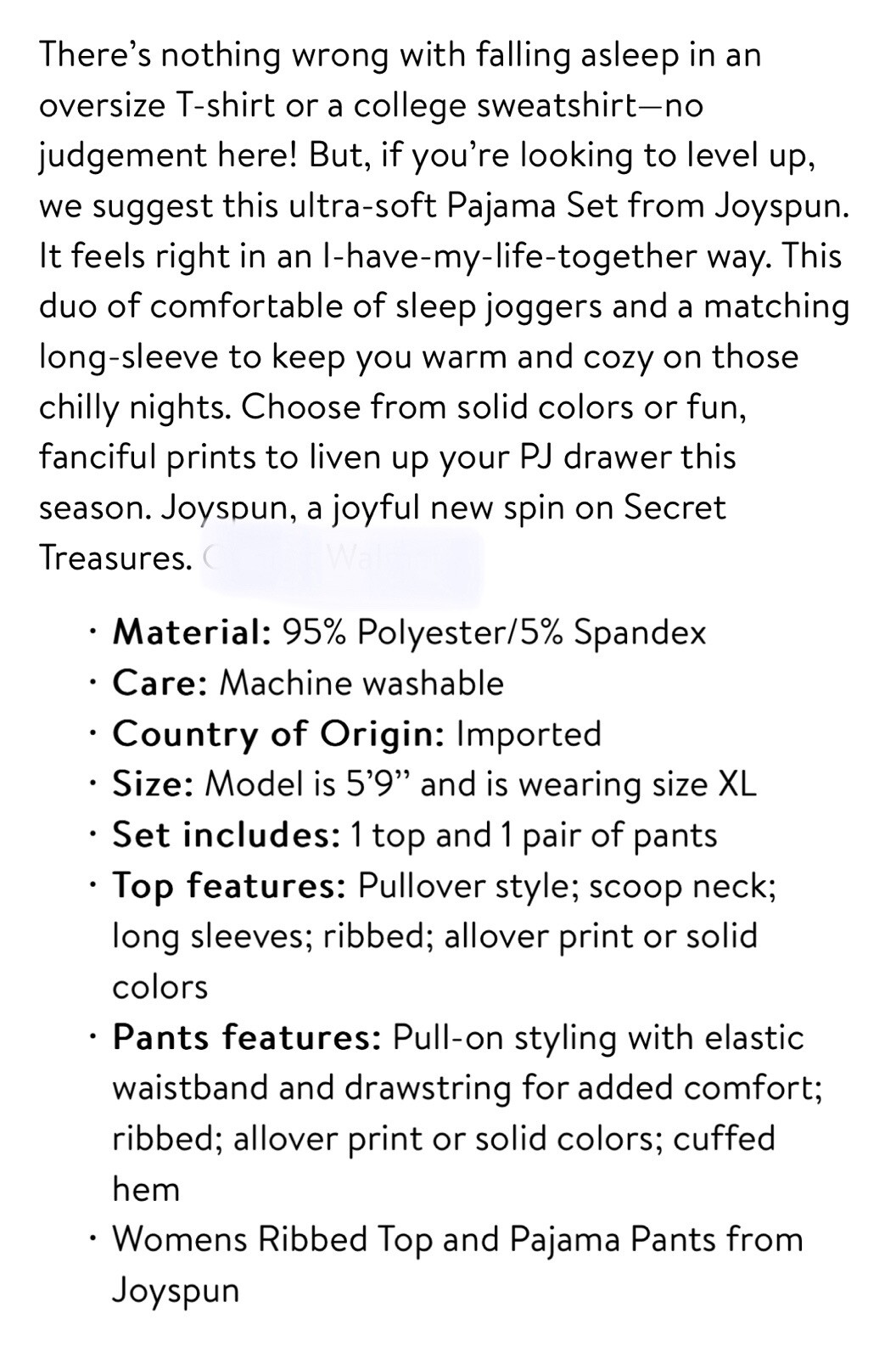 Joyspun Womens Ribbed Ultra Soft 2 Piece PJ set, sizes S, M, L, XL, 2XL, 3XL