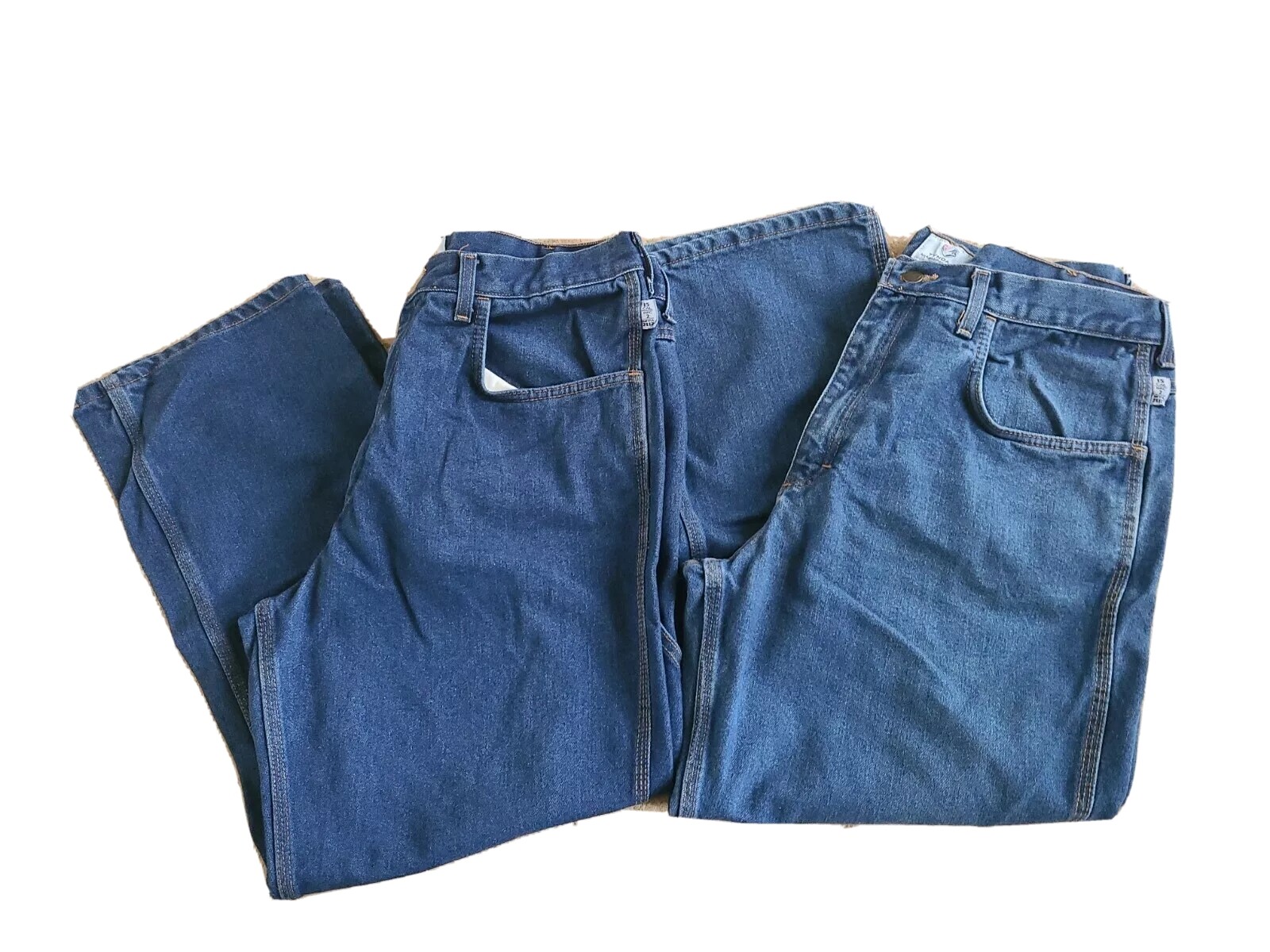 Tyndale FRMC F290T Men’s work flame resistant Blue jeans 36×29 Lot 2 EUC