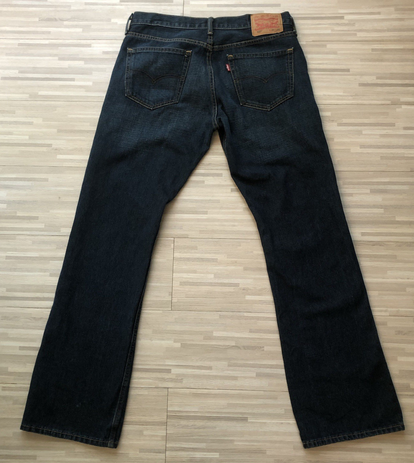 Levi’s, 527, Slim Bootcut, Men’s Jeans, Size 34×32, Blue, Dark Wash