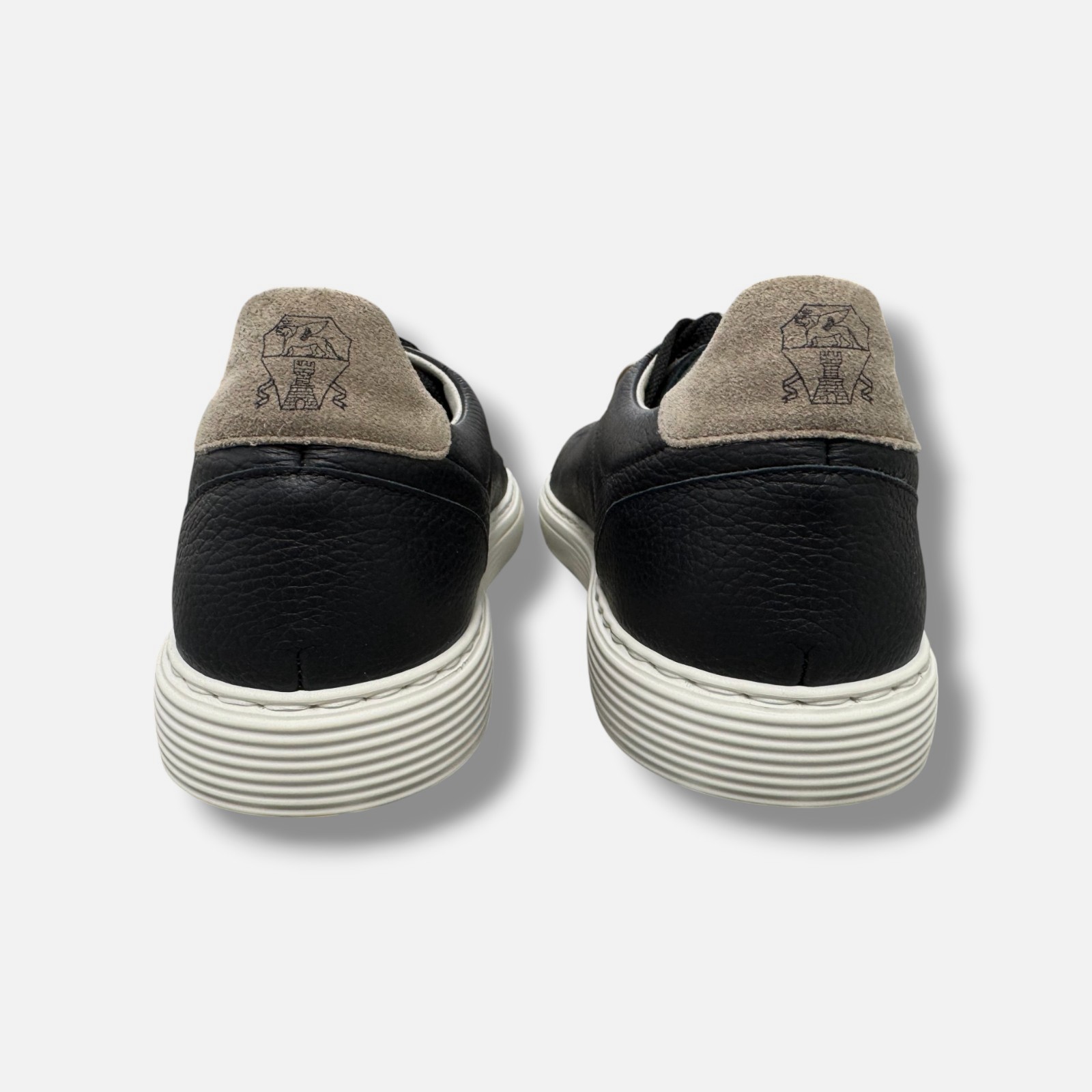 Brunello Cucinelli Men’s Black Leather Low-Top Sneaker Shoe Size EU:43.5 US:10.5