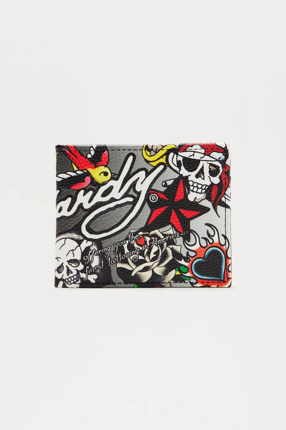 Ed Hardy Finest Tattoo Printed Bifold Wallet