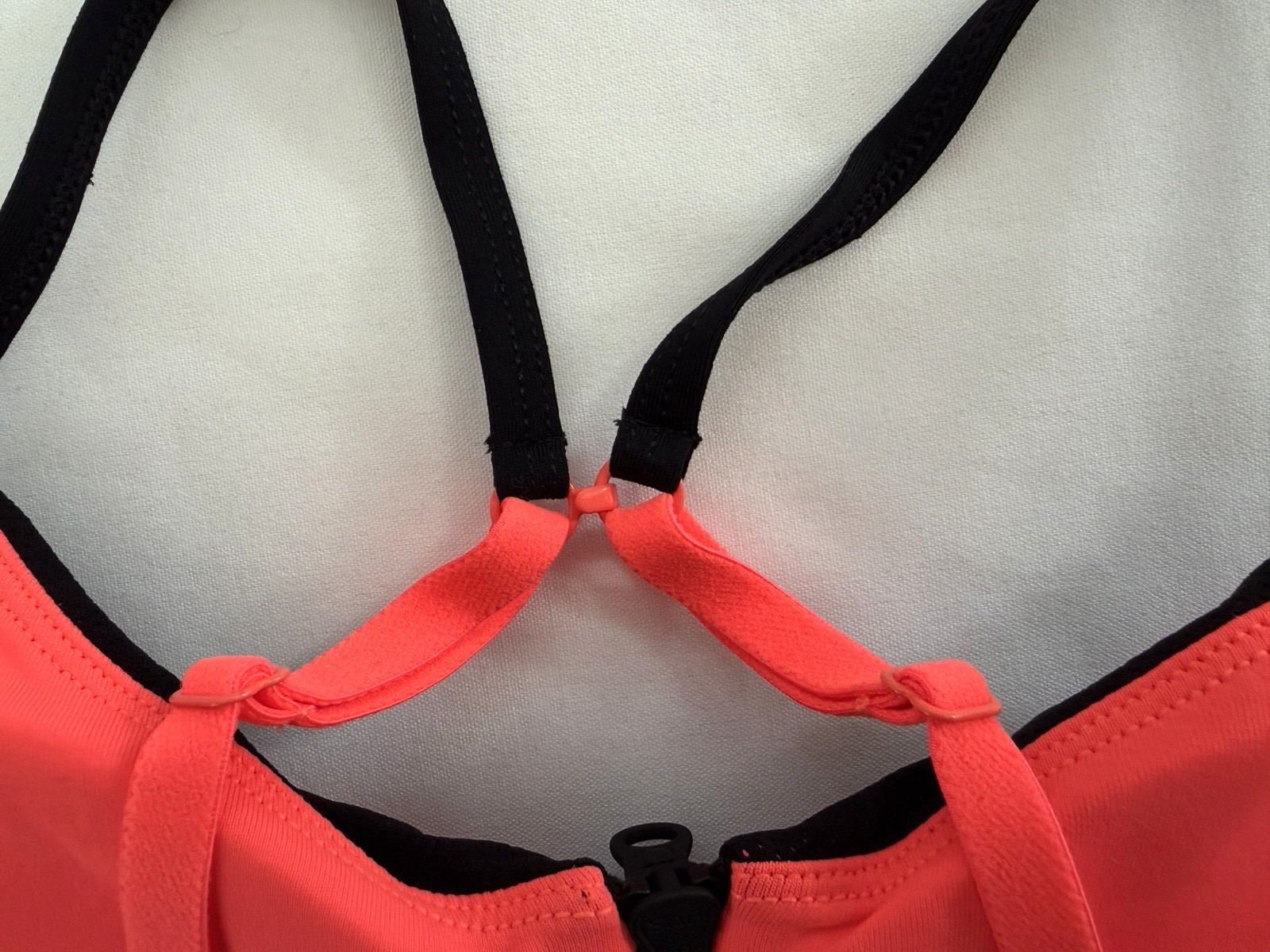 NEW LORNA JANE Sports Bra SZ MEDIUM Mesh Panel Support Workout Top in TANGERINE