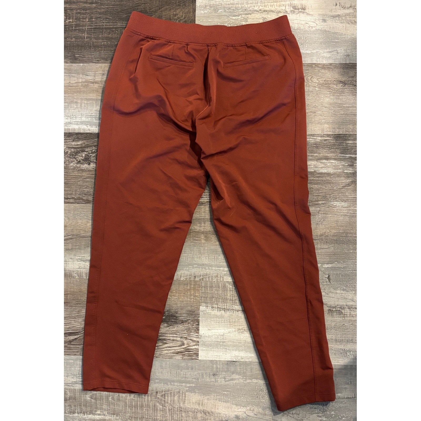 32 Degrees Cool Womens Jogger Pants Rust Orange Stretch Pull On Tapered Leg M