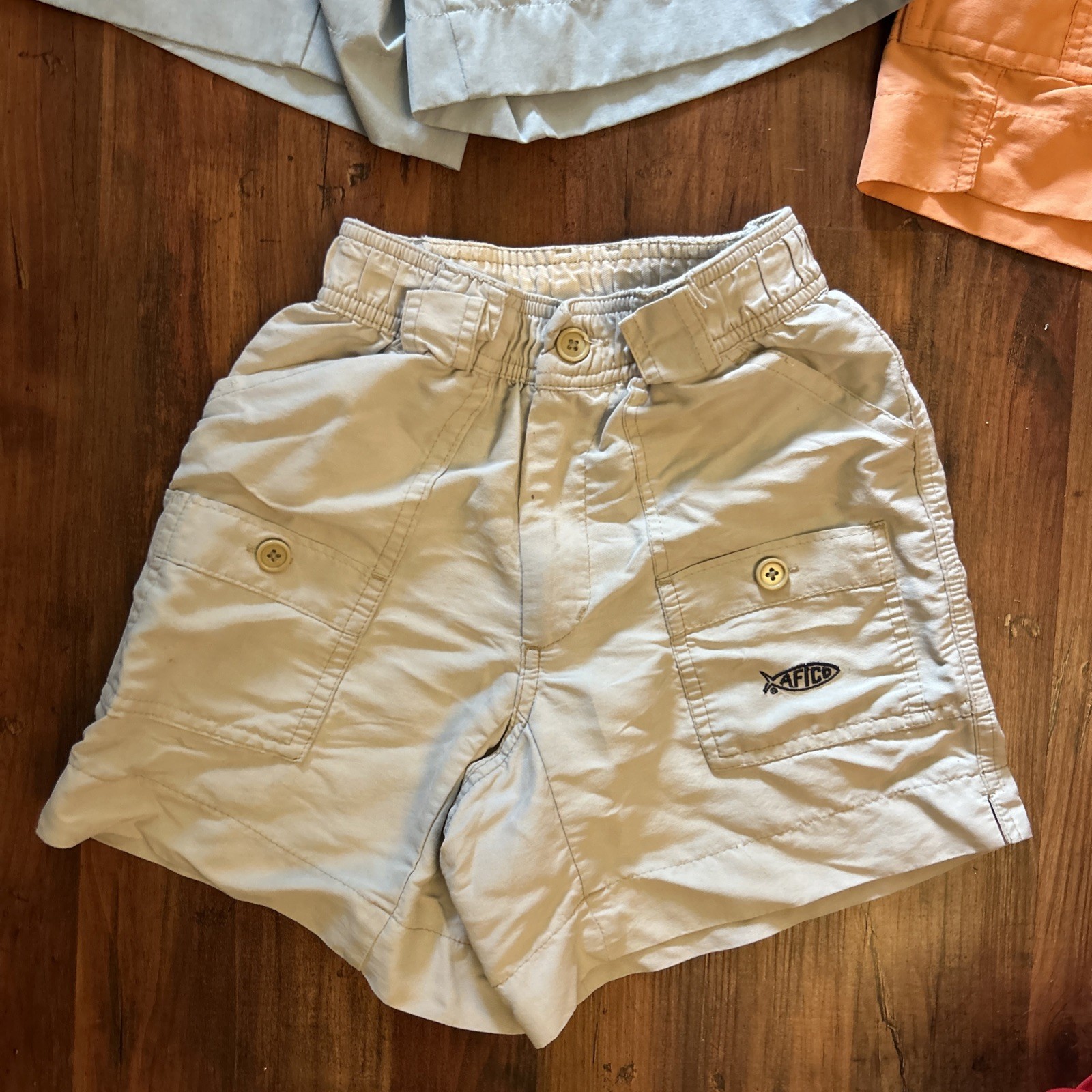 AFTCO & Columbia 22 in S Shorts Boys Youth Nylon Cargo Fishing Lot Of 10 Preppy