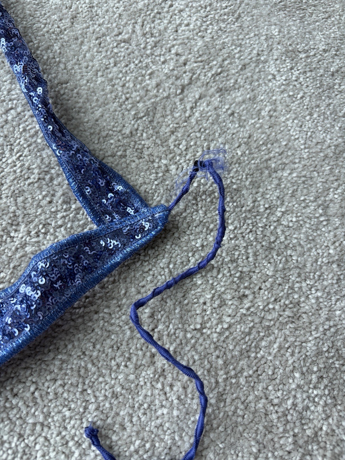 Oséree Sequin Bikini Set – Blue/Purple – Medium – New Without Tags