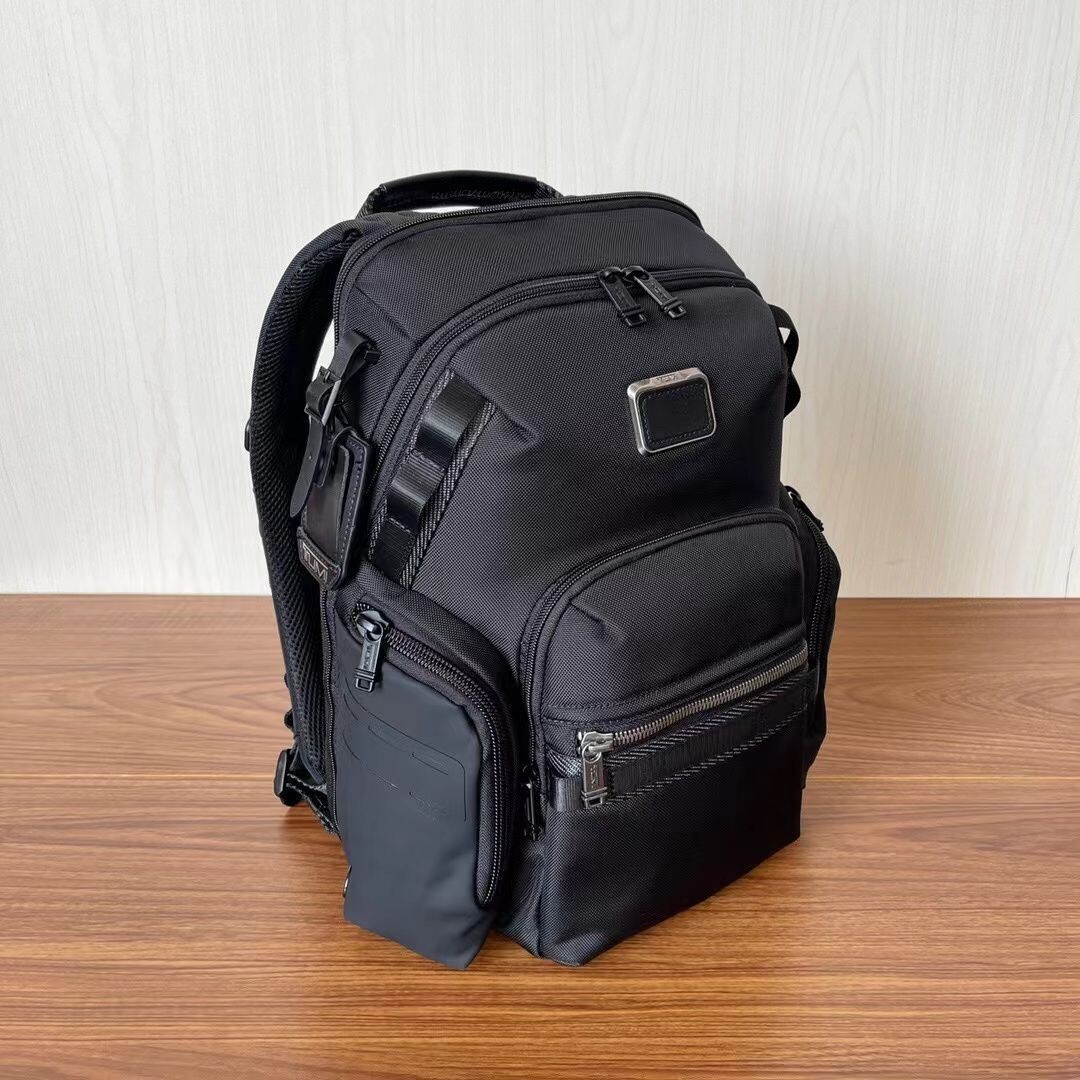 TUMI ALPHA BRAVO Navigation Backpack Ballistic Nylon Black 232793D NEW