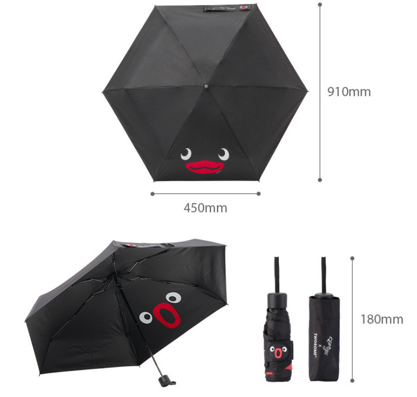 A Twosome Place x Pingu 5-Fold UV Umbrella Blue Korea Limited Summer New