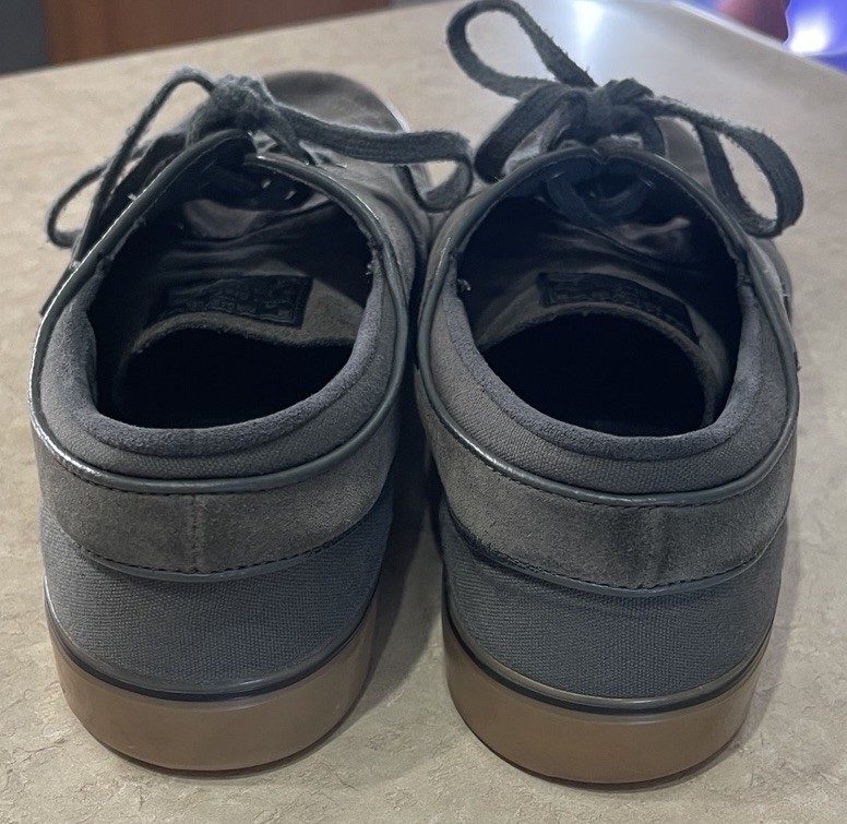 Nike SB Stefan Janoski Gray Suede Gum Sole Skateboarding Men’s Sz 11