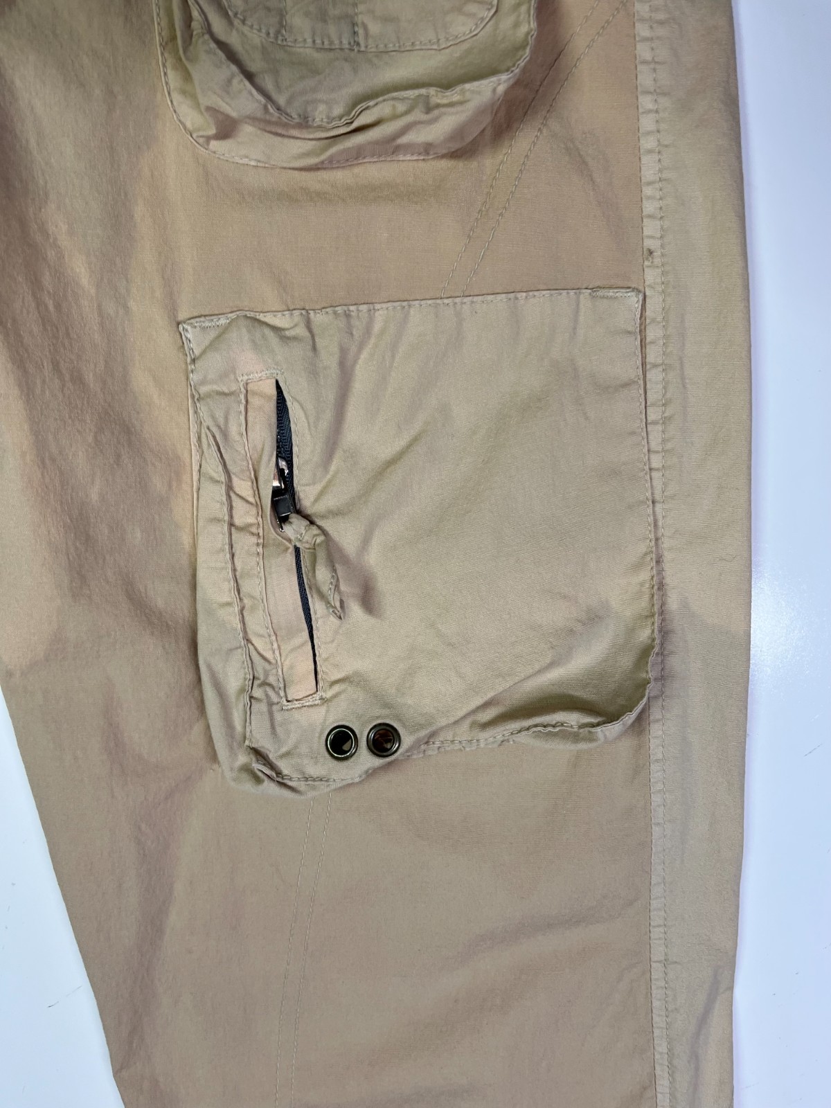 Pete & Greta Size 0 Cargo Pants Tan Cotton *Flaw