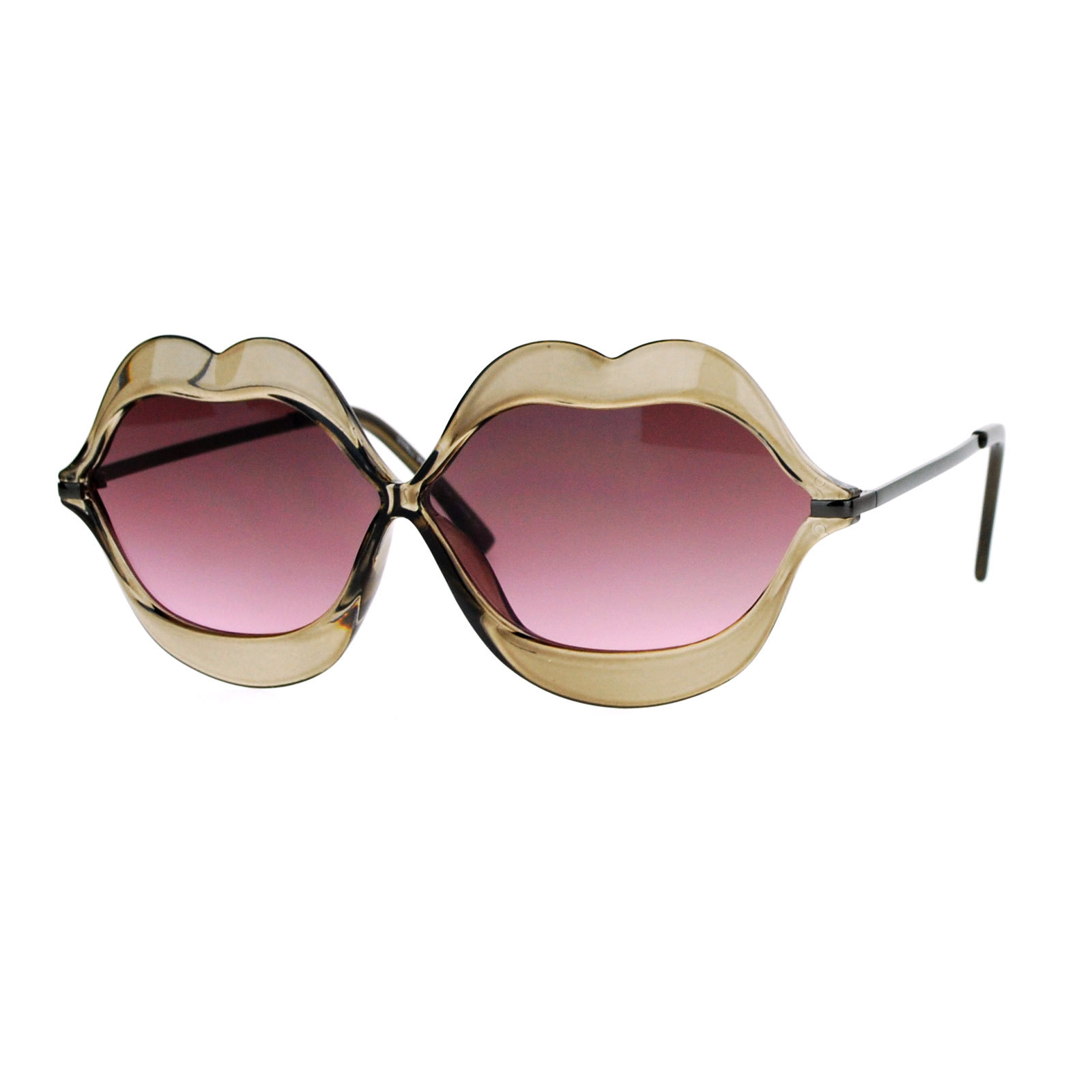 Cute Lip Shape Sunglasses Lips Kiss Womens Fashion Shades UV 400