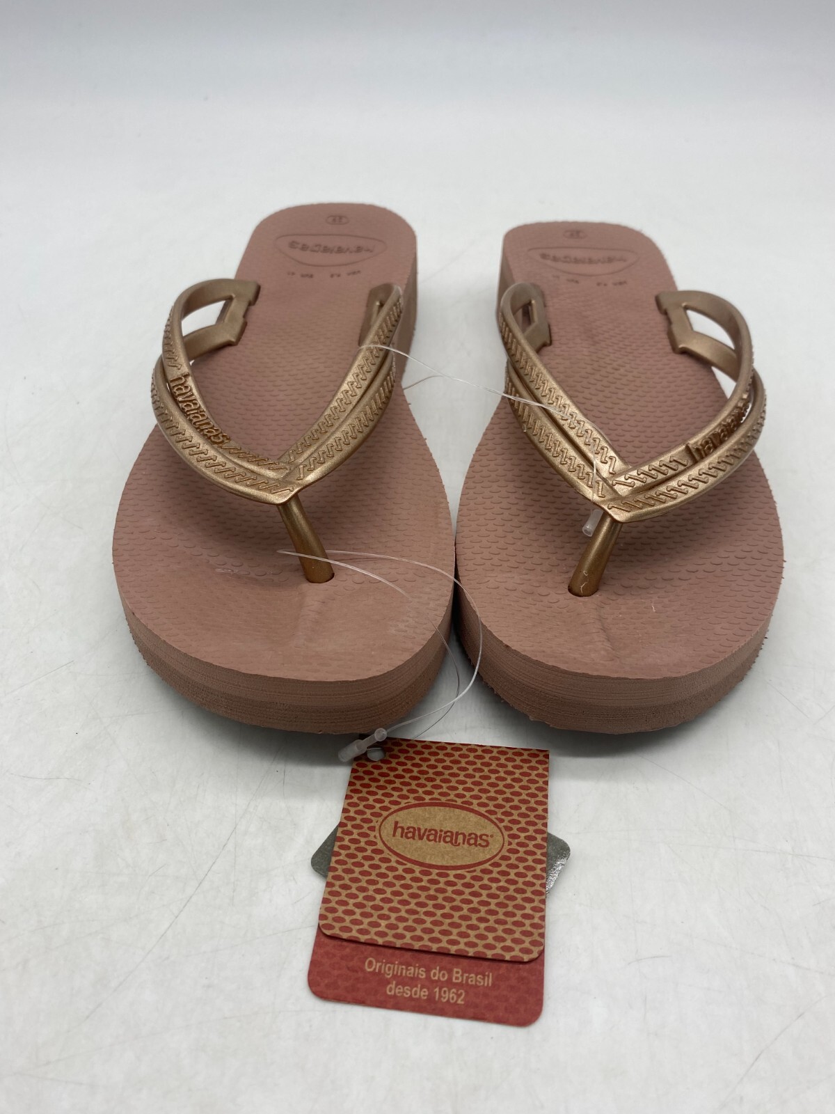 Havaianas Cappuccino Wedge Flip Flops Women’s Sz 39 BR / 9.5 US