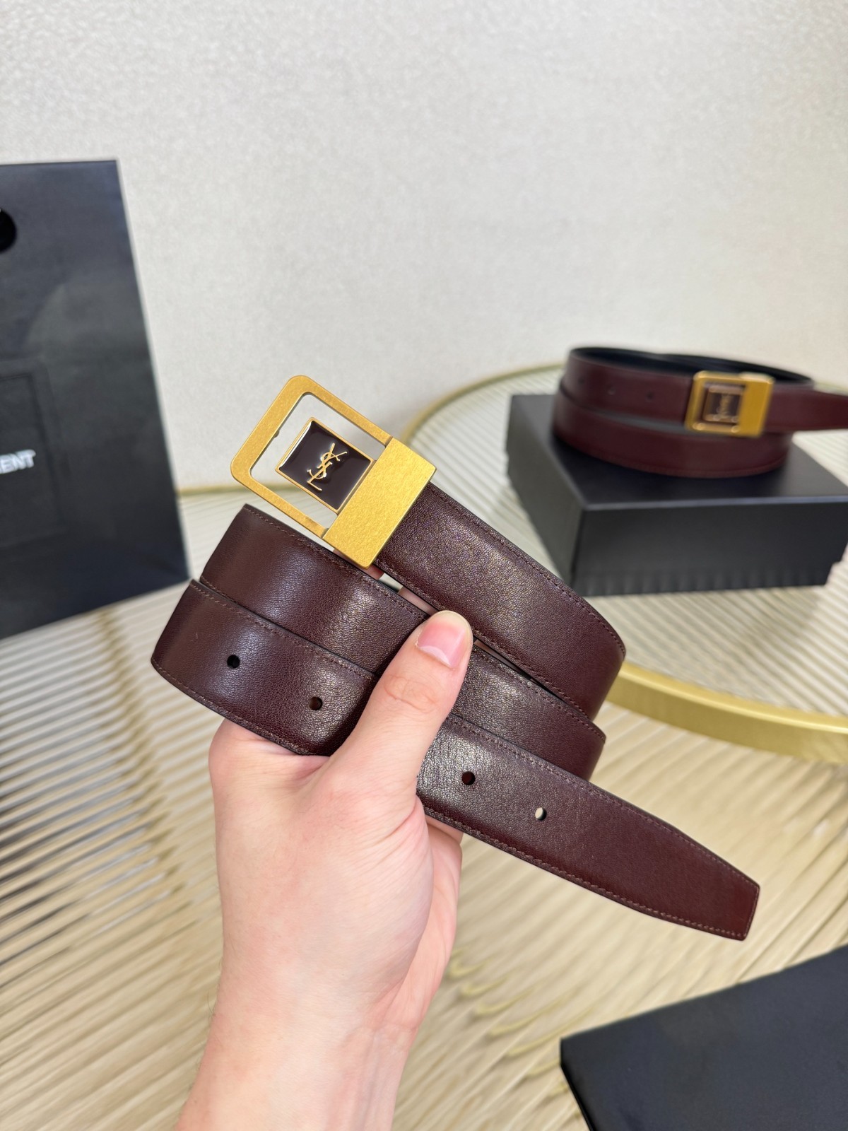 Authentic Yves Saint Laurent Belt for Sale NEW YSL Width:3.0cm/1.18in