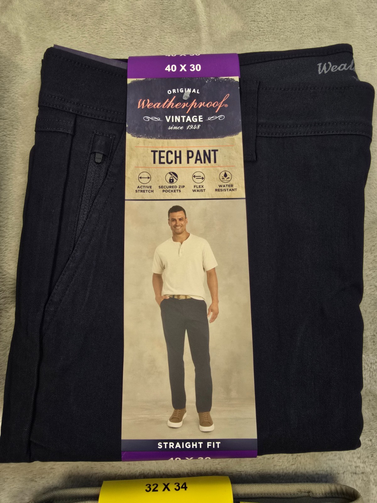 Weatherproof Vintage Tech Pants Mens Straight Fit Stretch Flex Pick Size Color