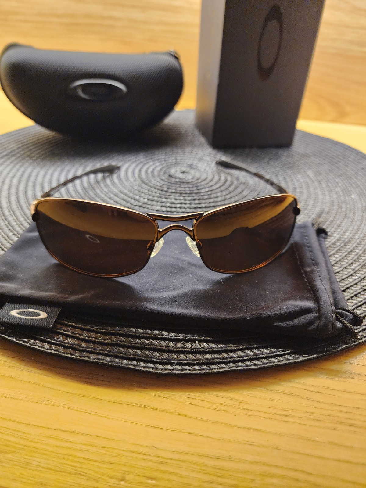 Oakley Crosshair 2.0 Alloy Metal Frame Bronze Prizm Polarized Lens Full Pack New