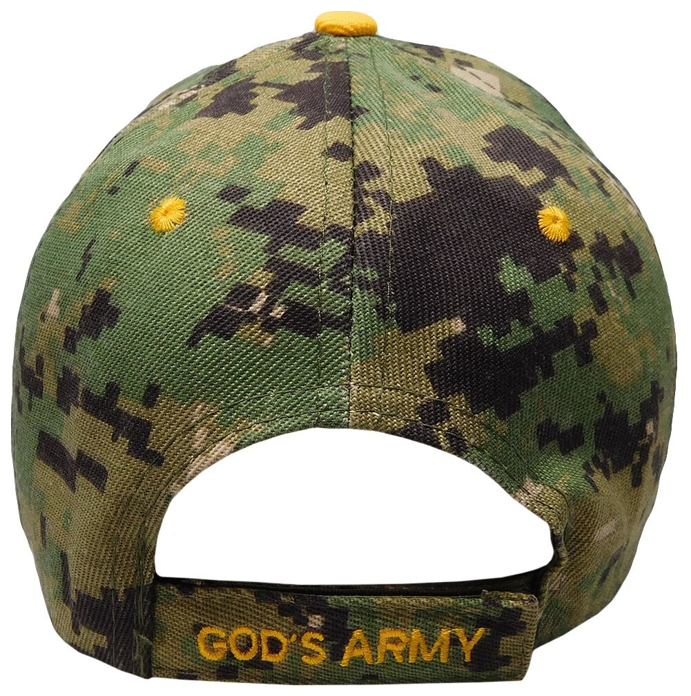 God’s Army Star Cross Marpat Digital Camouflage Adjustable Embroidered Cap Hat
