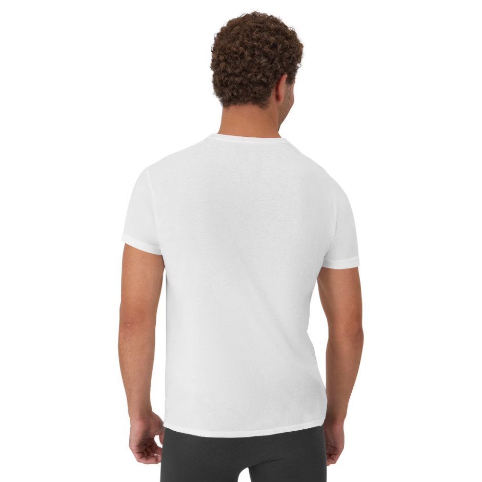 Hanes Men’s Super Value Pack White Crew T-Shirt Undershirts, 10 Pack