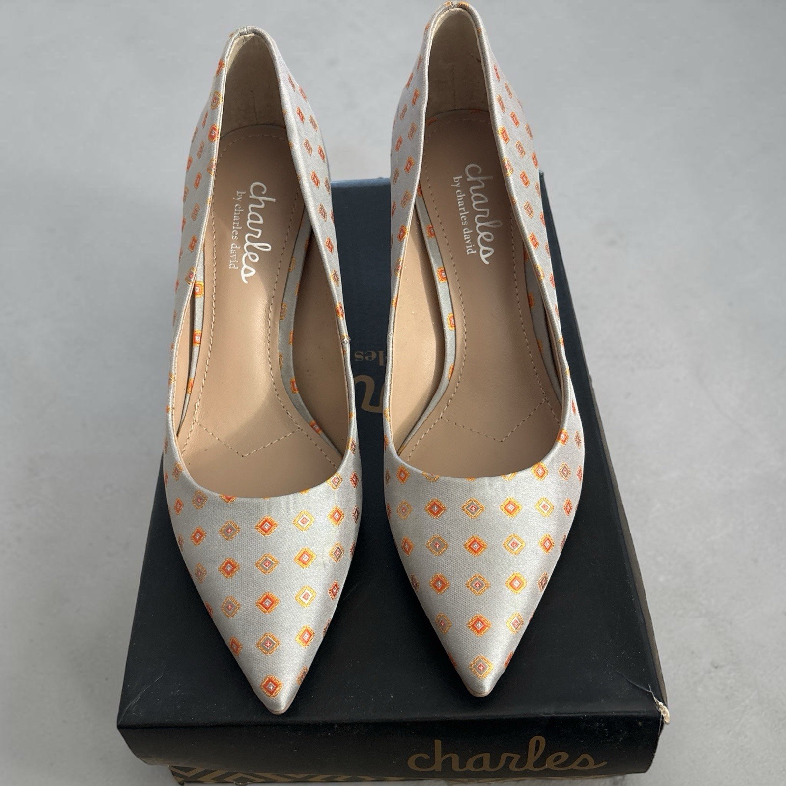 Charles by Charles David Women’s Addie Diamond Printed Fabric Pumps