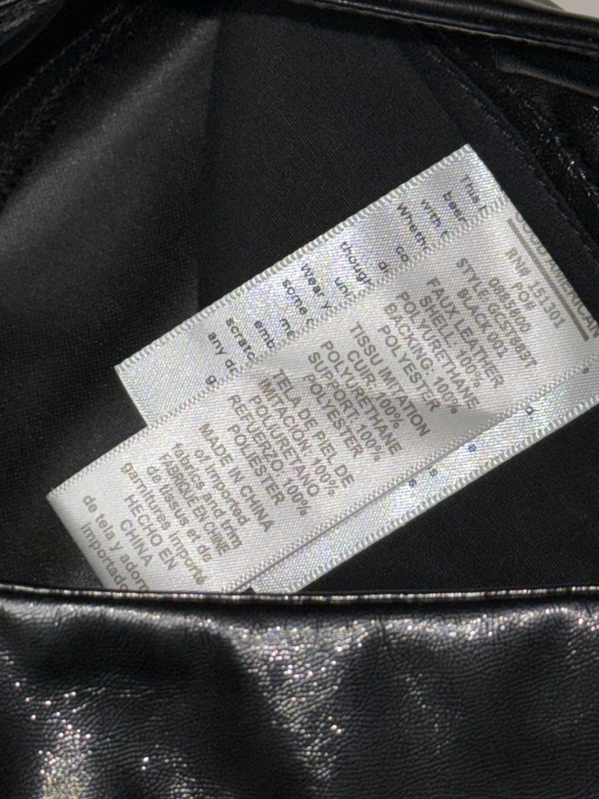GOOD AMERICAN Better Than Leather Good Curve Straight Black Pants Size 0