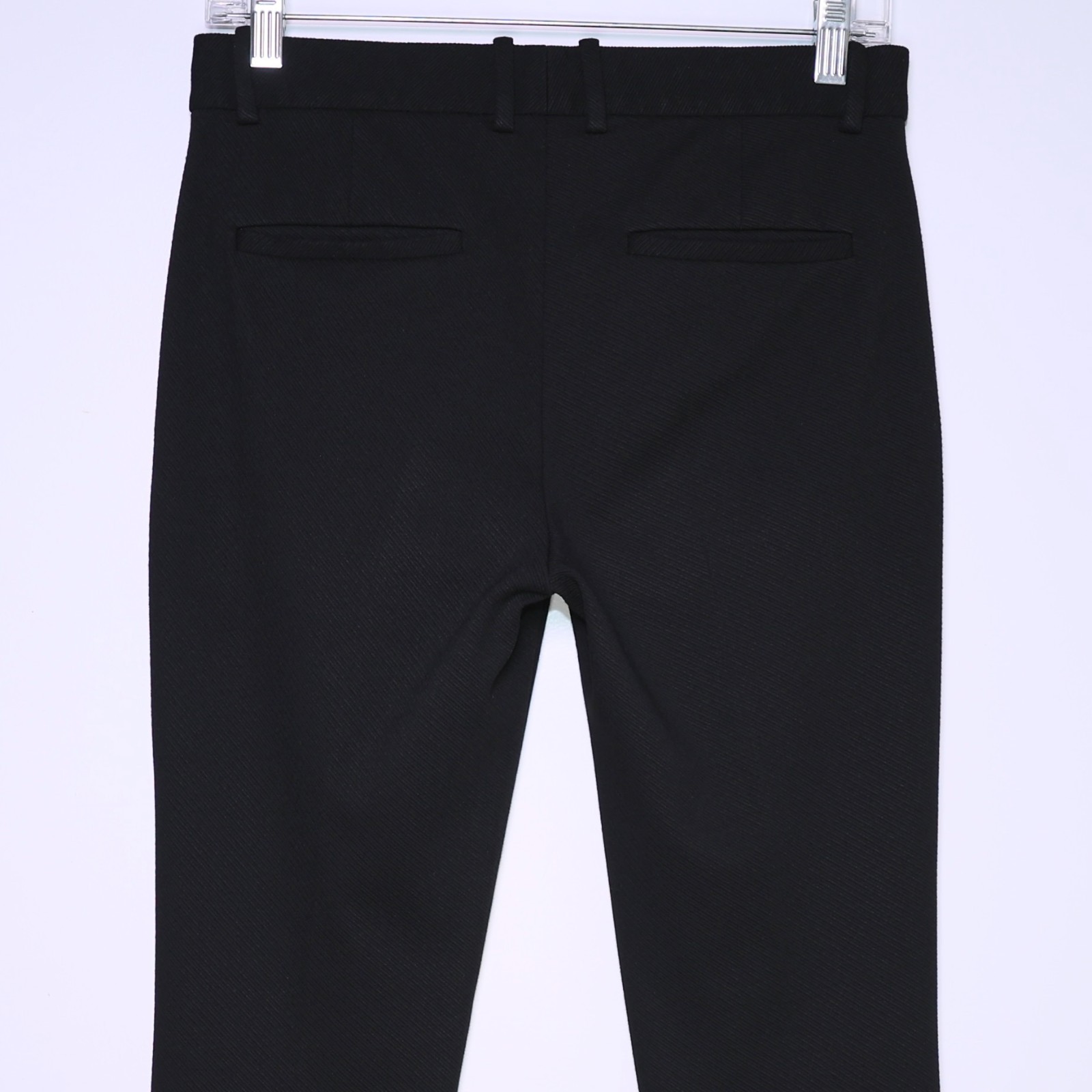 $285 THEORY – Black Pintuck Knit Twill 2 Slim Fit Pants – Women’s Size 2 🔥