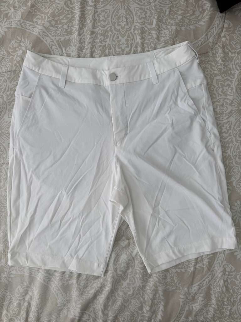 Lululemon Commission Golf Short (Style LM7AW2S) 32 White Chino 9″ Inc