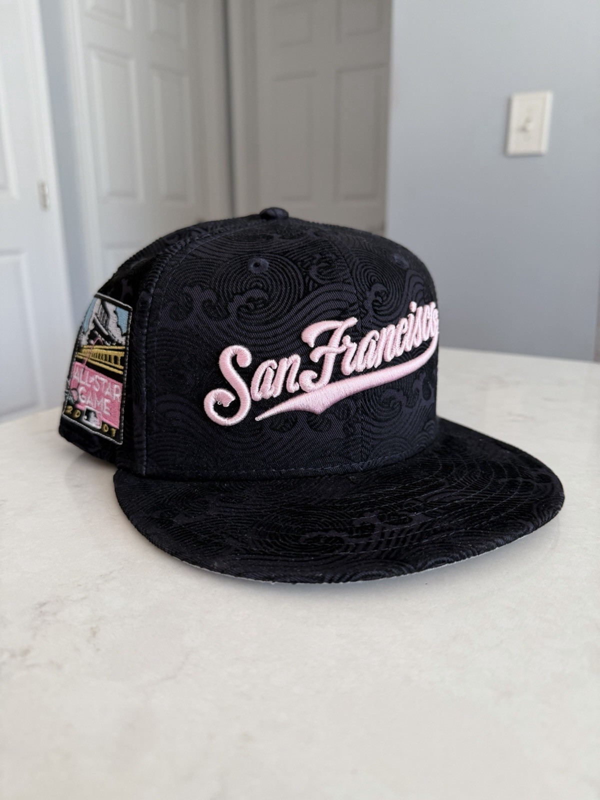 7 1/2 Hat Club New Era 59Fifty San Francisco Giants Cap Black Sakura New IN HAND