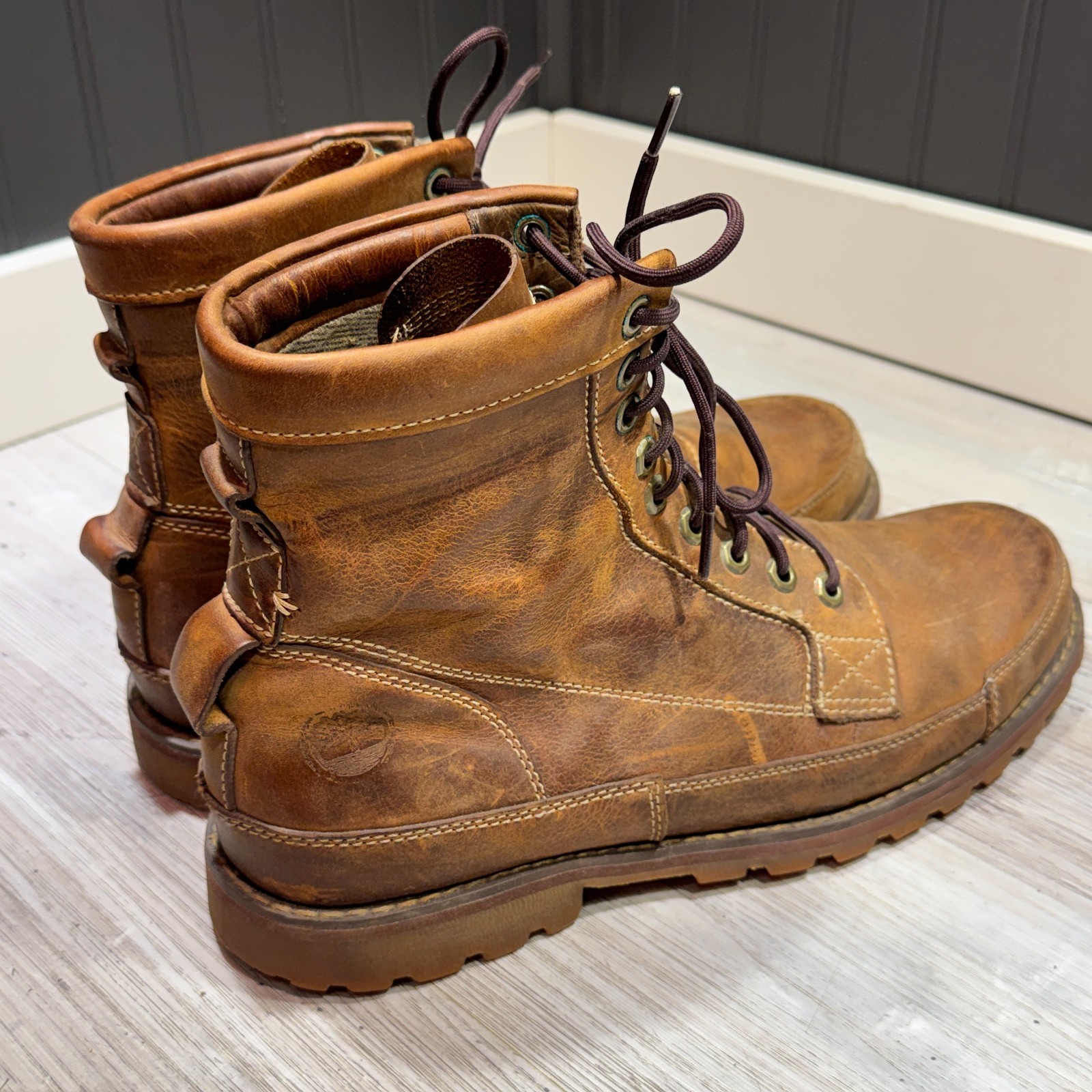 Rugged Timberland Earthkeepers 15551 Original 6″ Leather Chukka Boots Brown 11M